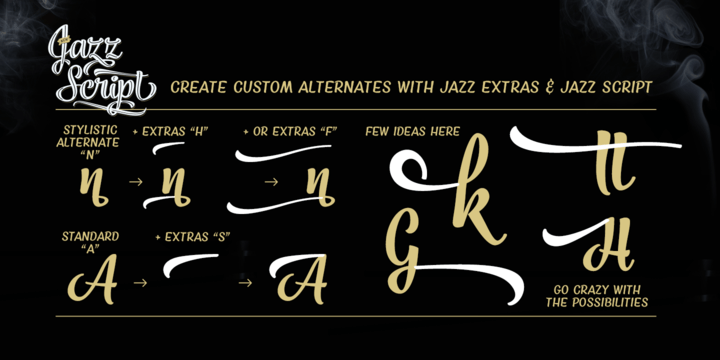 Jazz Script Font Poster #1