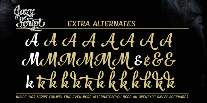 Jazz Script Font Poster #1