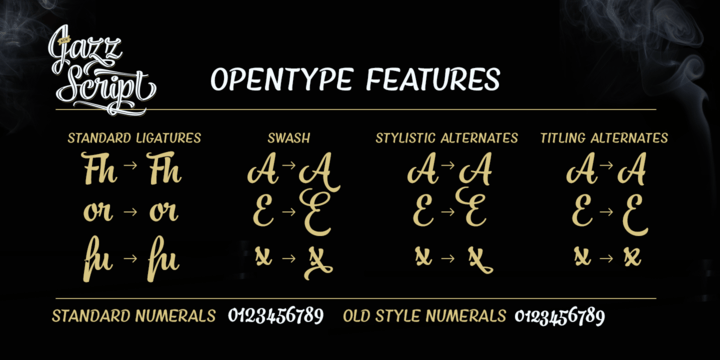 Jazz Script Font Poster #1