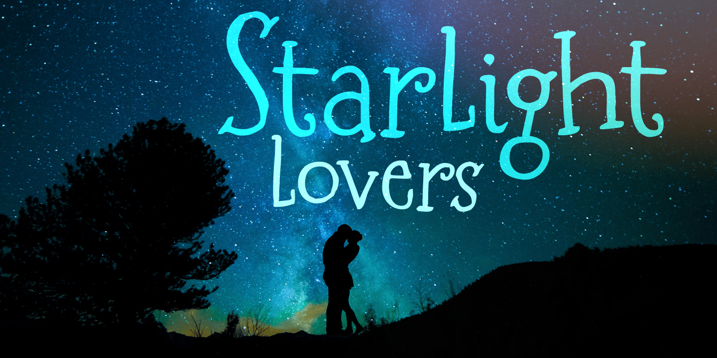 Starlight Lovers Font Poster #1