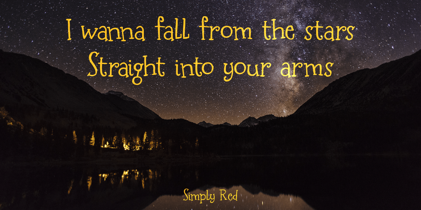 Starlight Lovers Font Poster #1