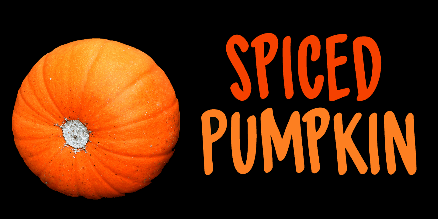 Spiced Pumpkin Font Poster #1