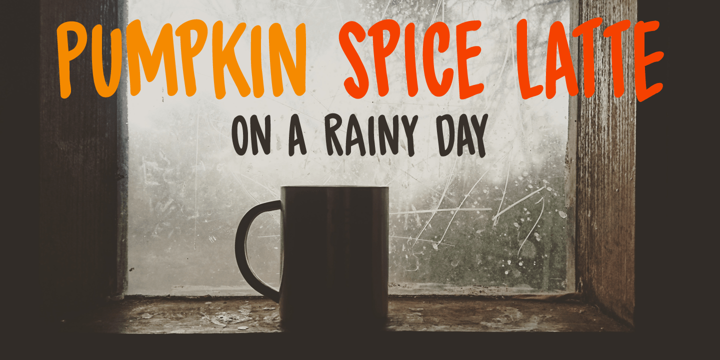 Spiced Pumpkin Font Poster #1