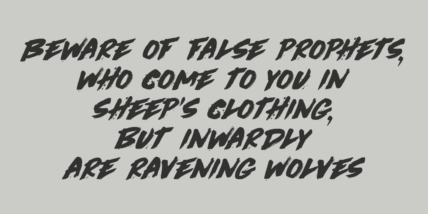 Cry Wolf Font Poster #1