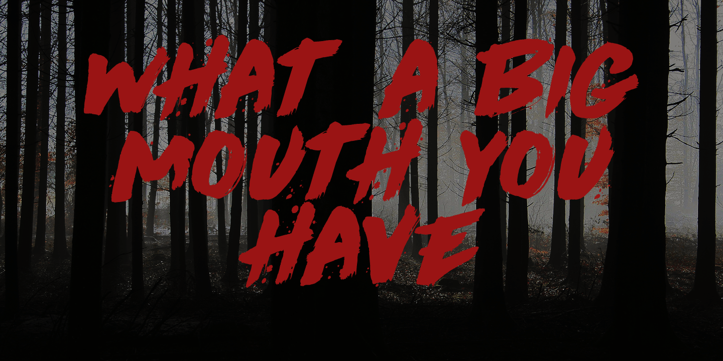 Cry Wolf Font Poster #1
