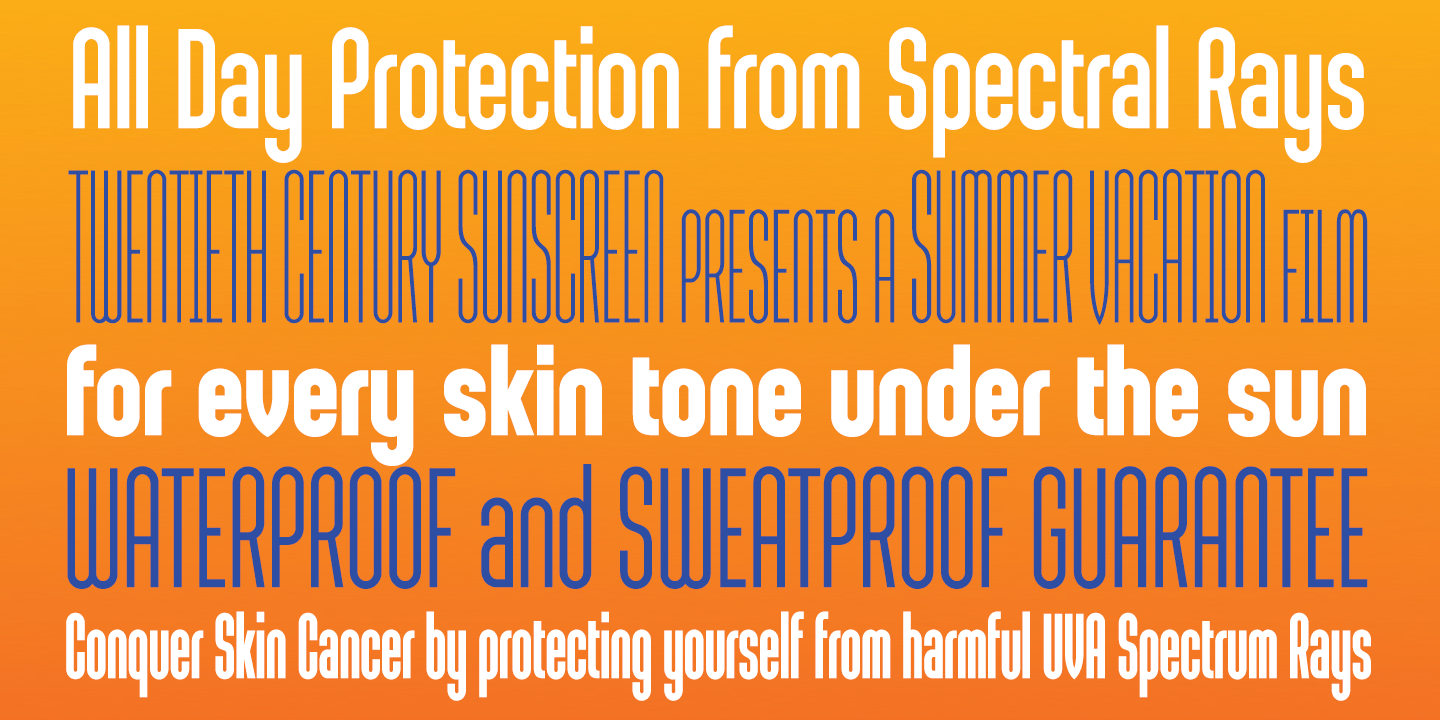 Sunblock Pro Collection Font Poster #1