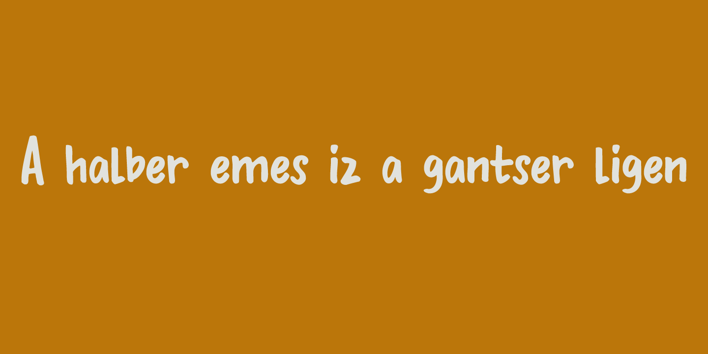 Bupkis Font Poster #1