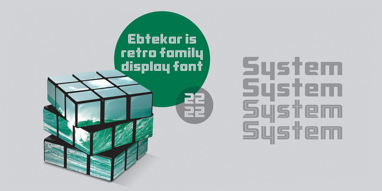 Ebtekar Font Poster #1