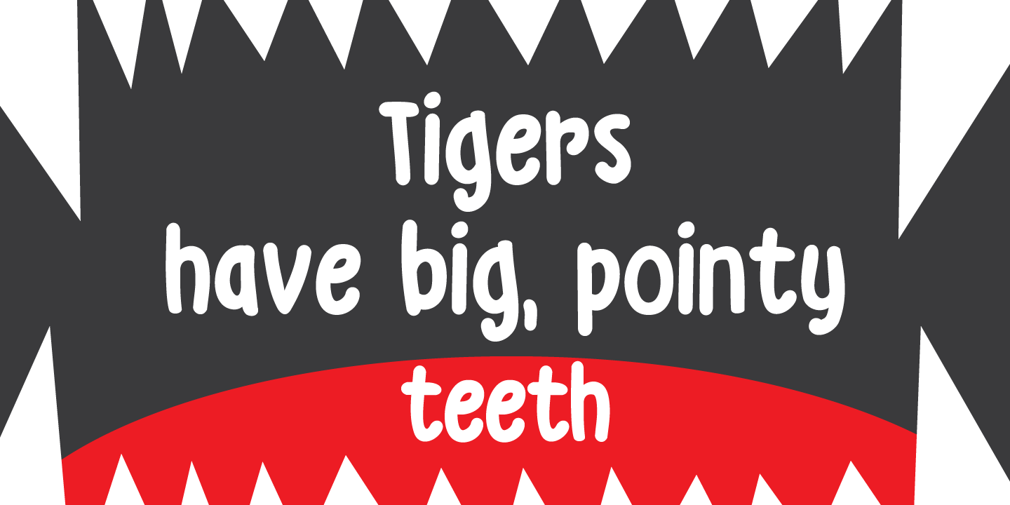 Grumpy Tiger Font Poster #1