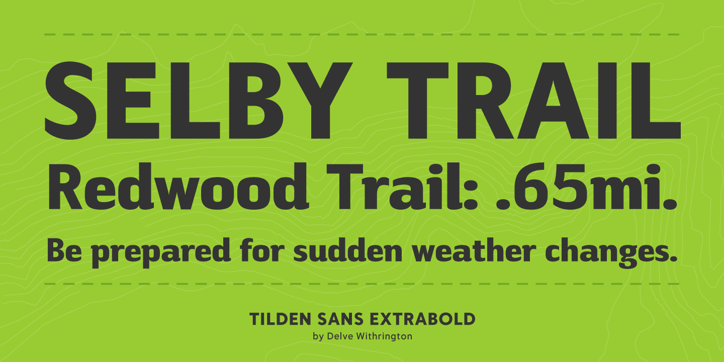 Tilden Sans Font Poster #1