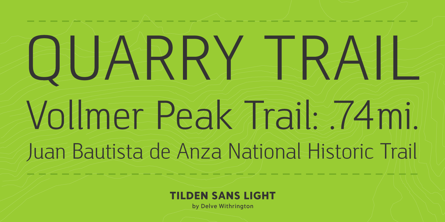 Tilden Sans Font Poster #1