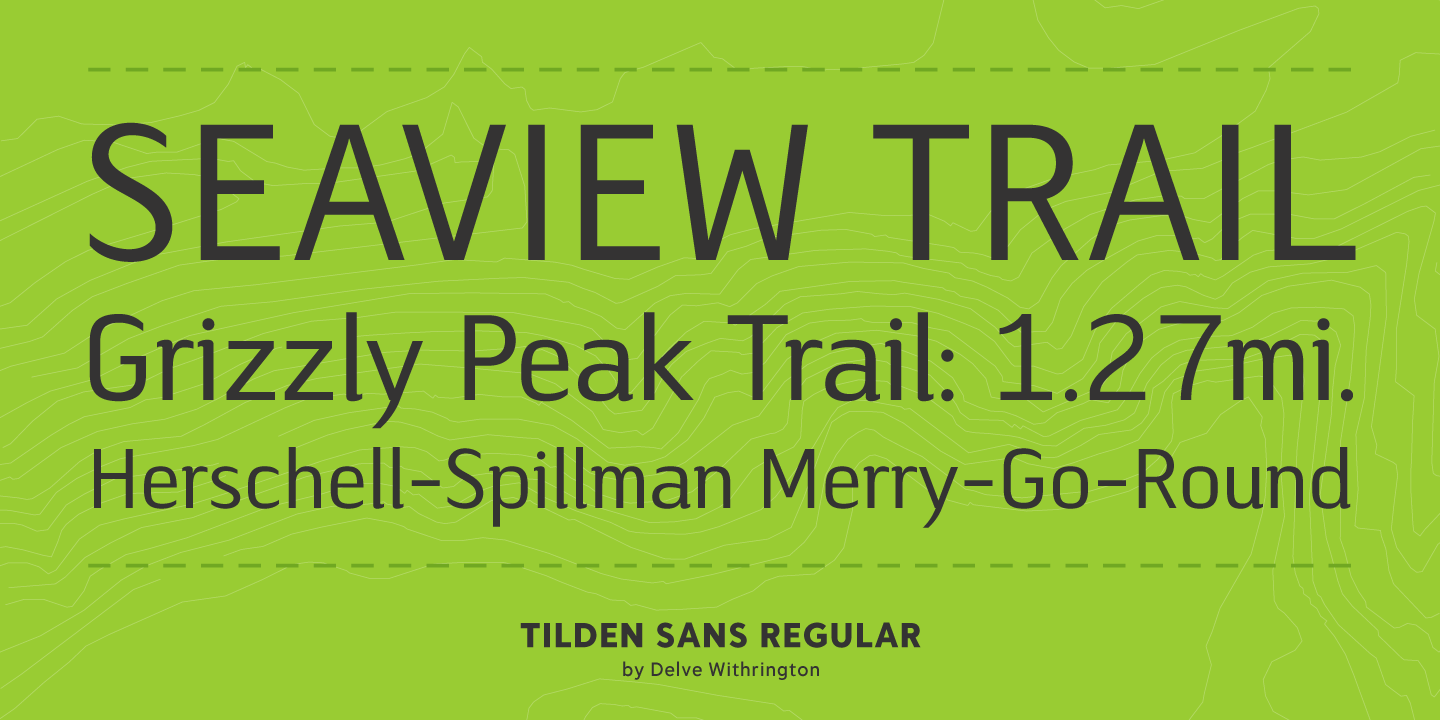 Tilden Sans Font Poster #1