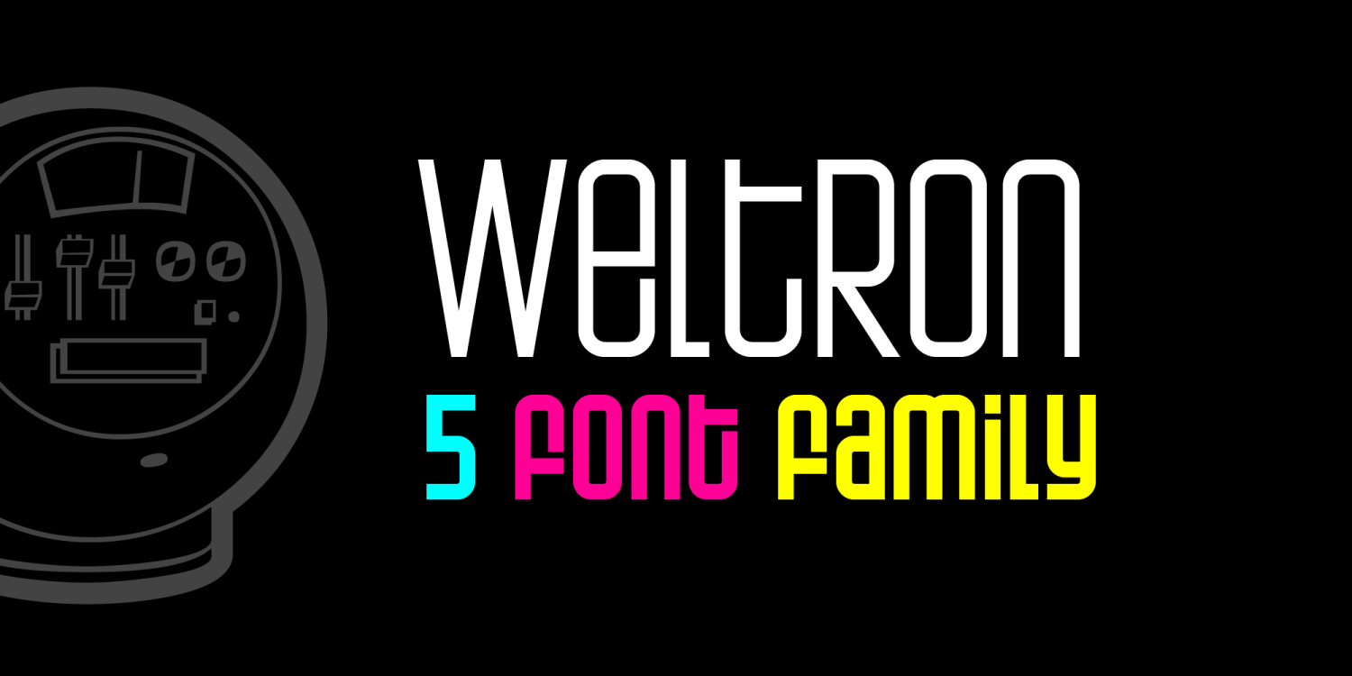 Weltron Font Poster #1