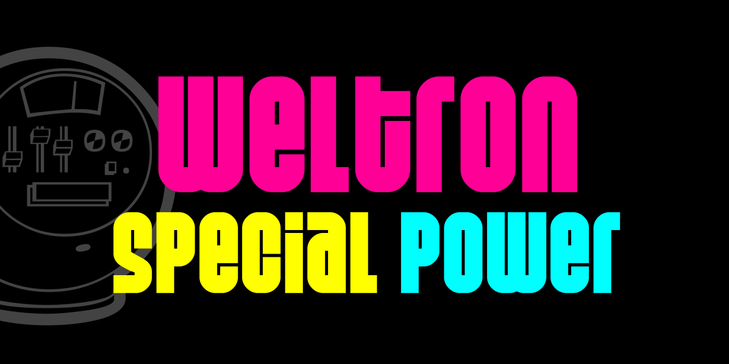 Weltron Font Poster #1