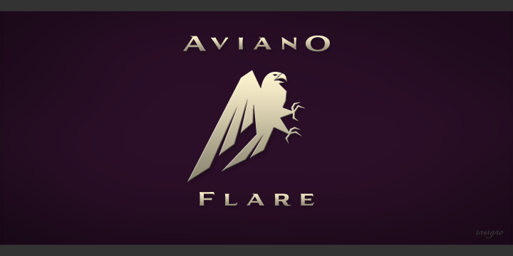 Aviano Flare Font Poster #1