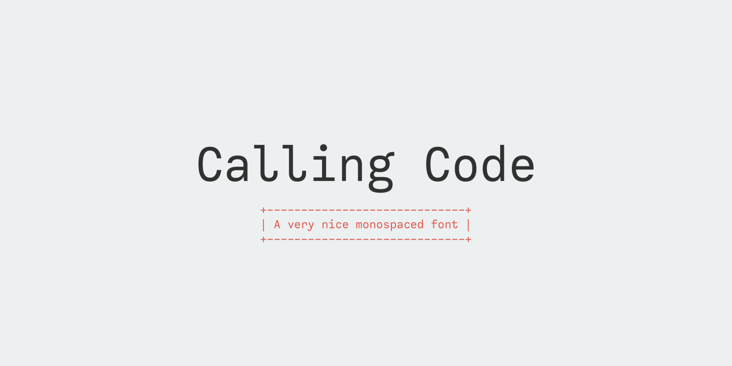 Calling Code Poster