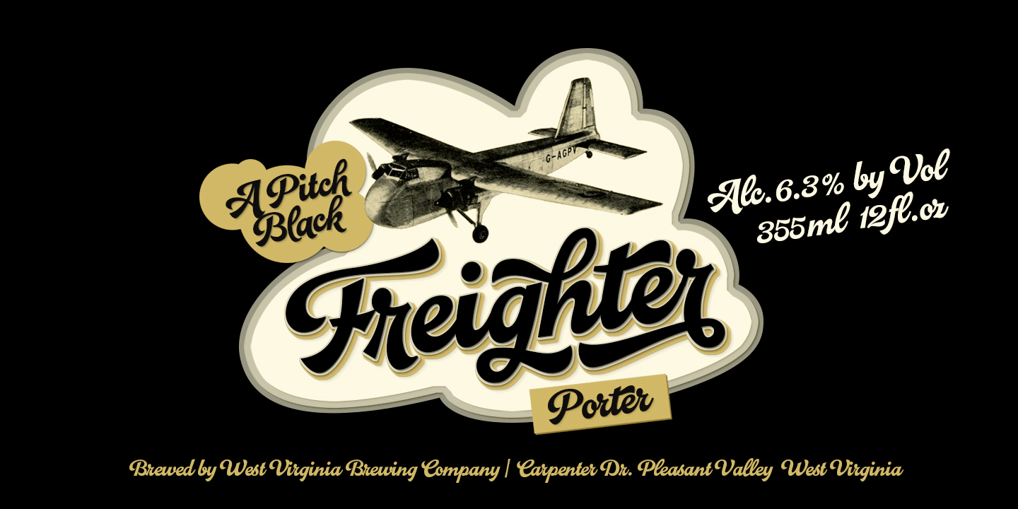 Pitcher Font Poster #1