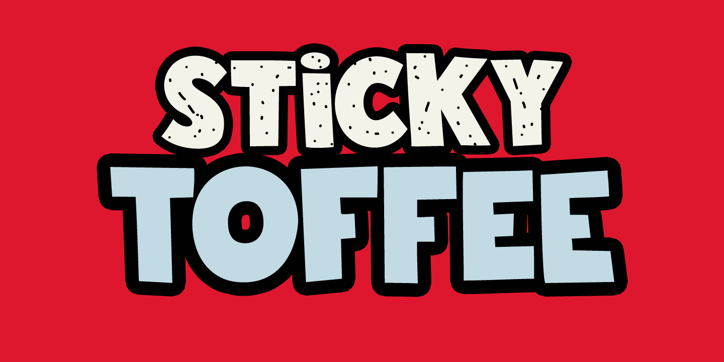 Sticky Toffee Font Family by Hanoded | Font Bros