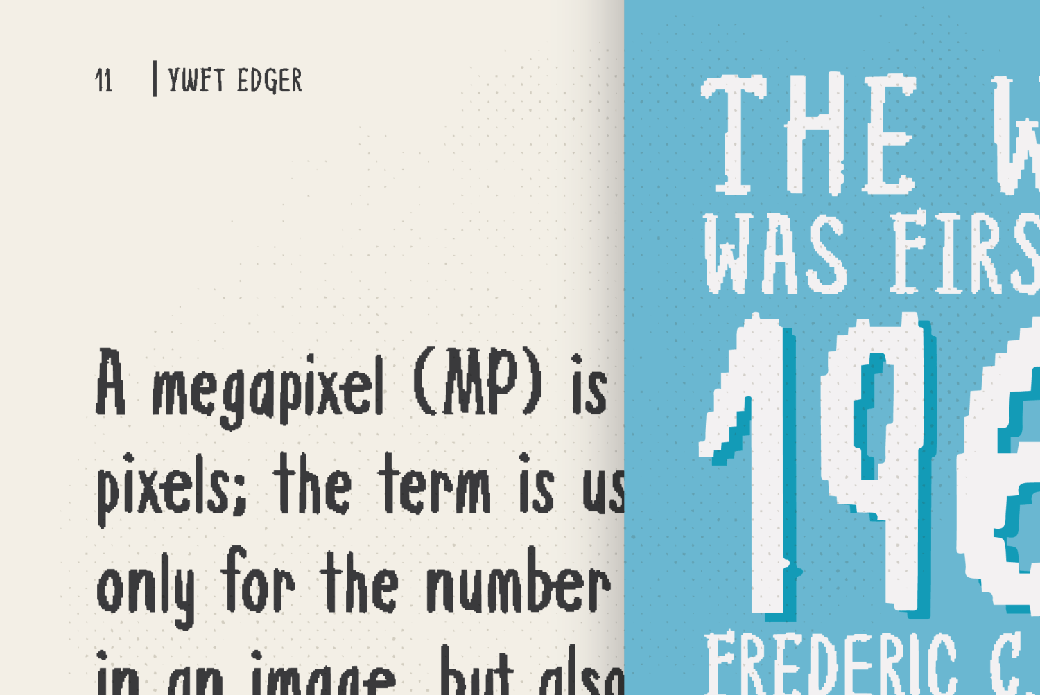 YWFT Edger Font Poster #1