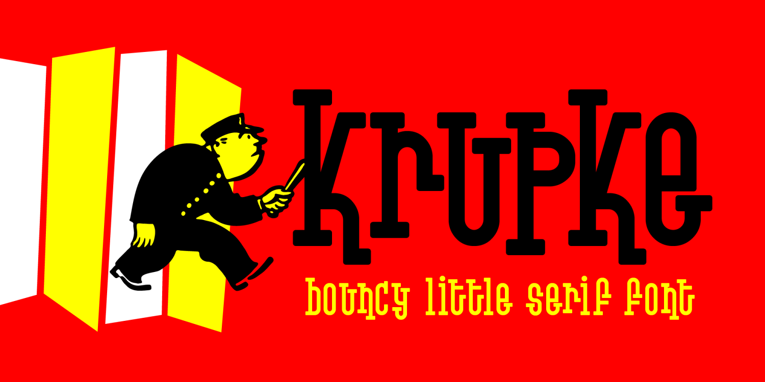 Krupke Font Poster #1