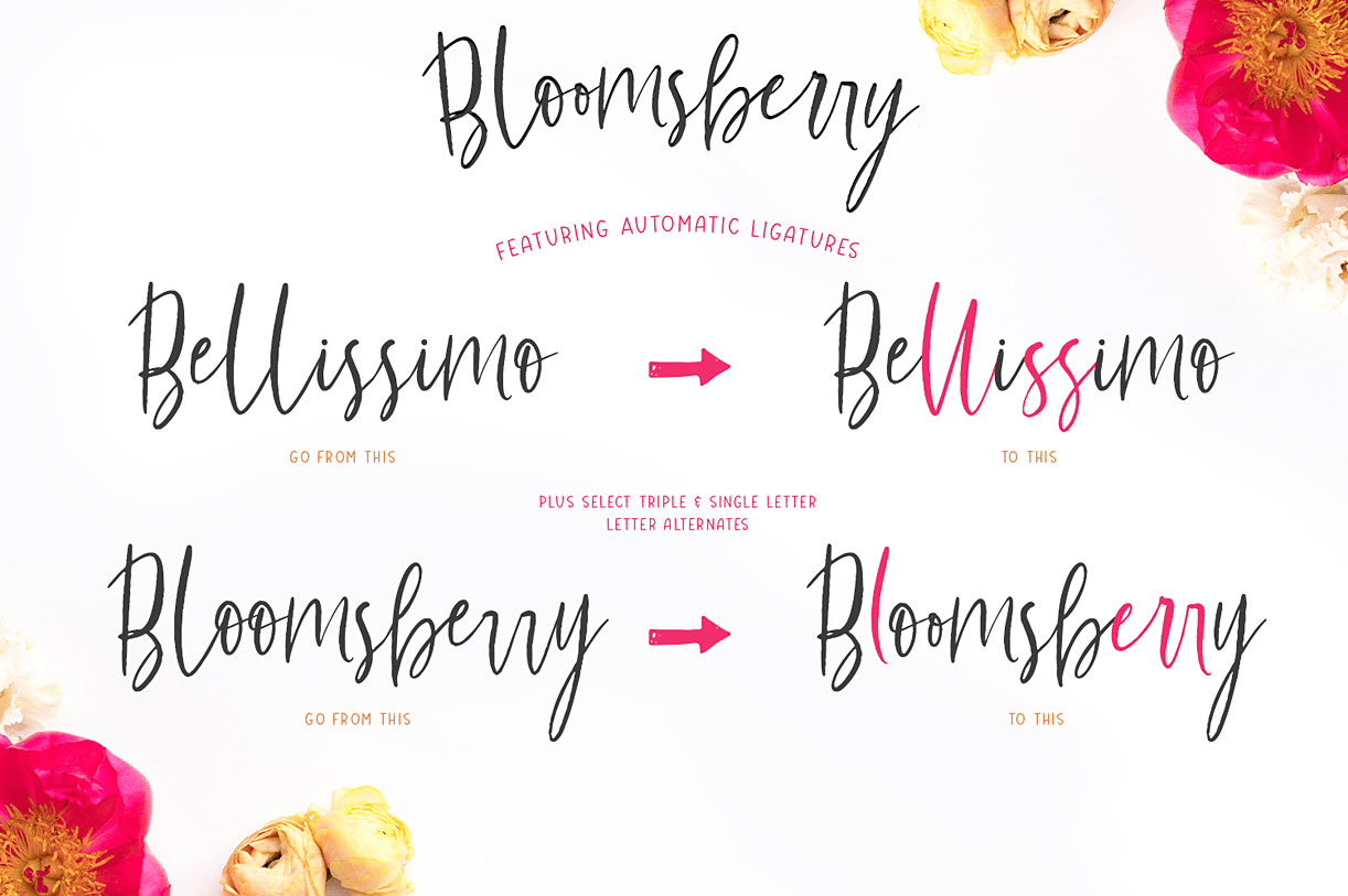 Bloomsberry Font Poster #1