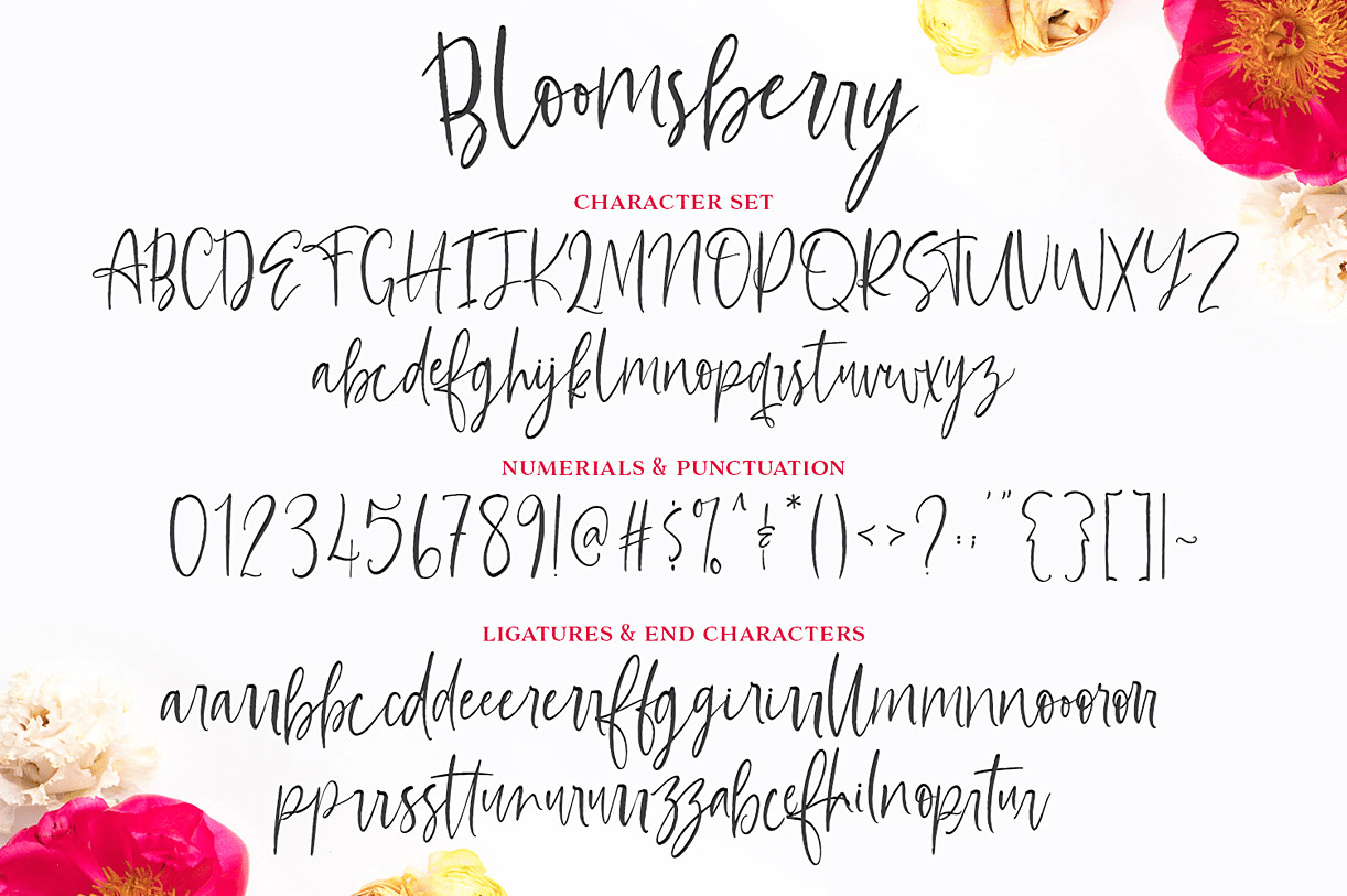 Bloomsberry Font Poster #1