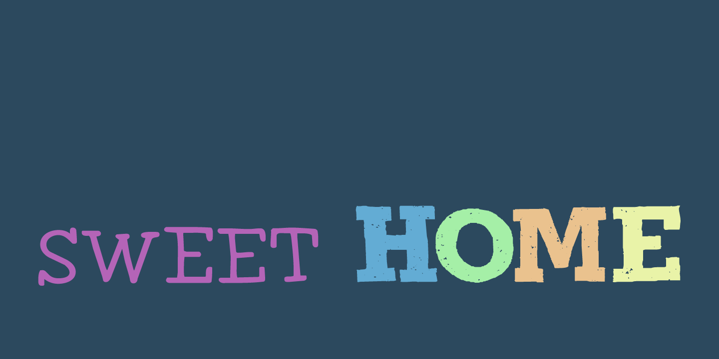Homeward Bound Font Poster #1