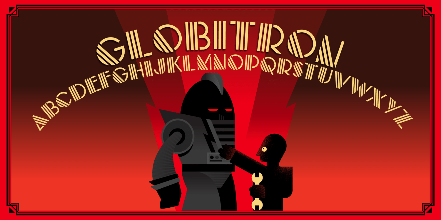 Globitron Font Poster #1