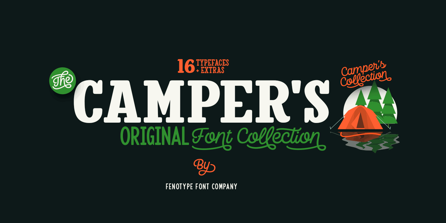 Camper Font Family Poster