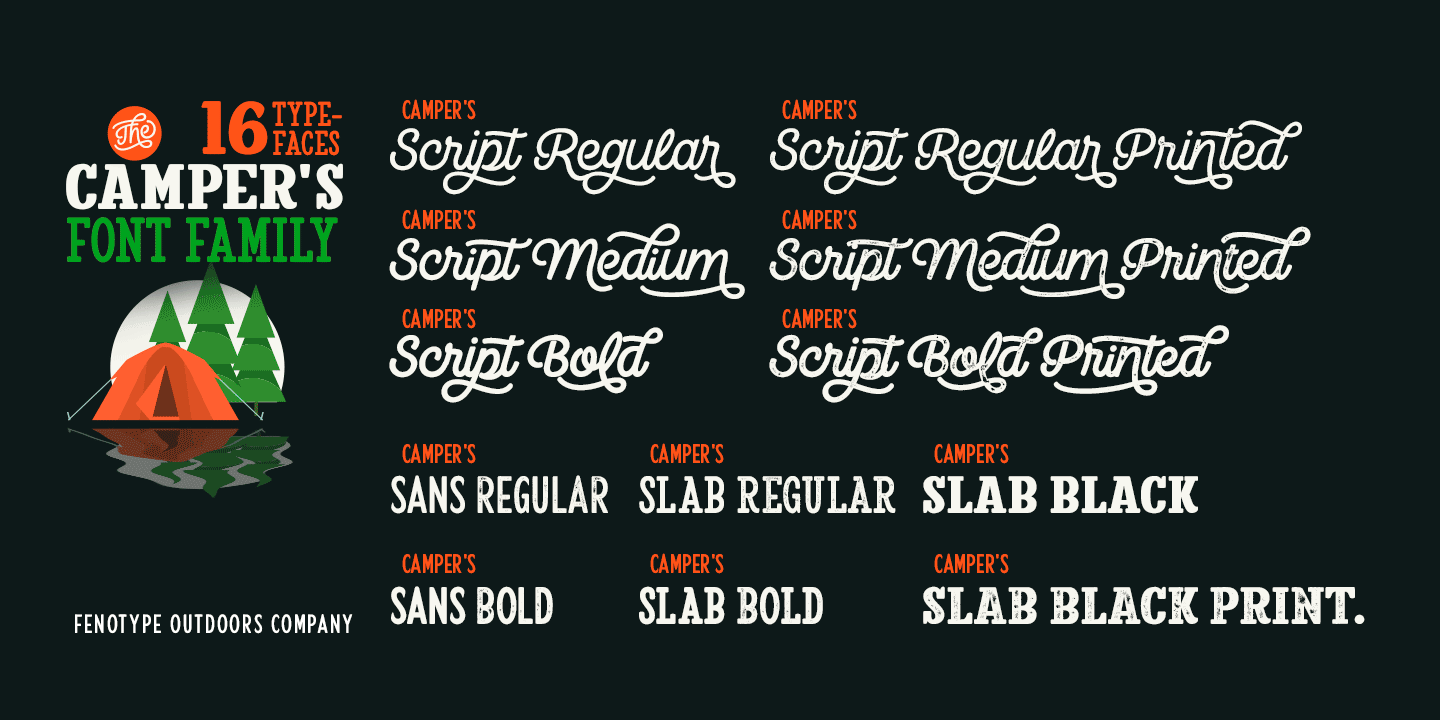 Camper Font Poster #1