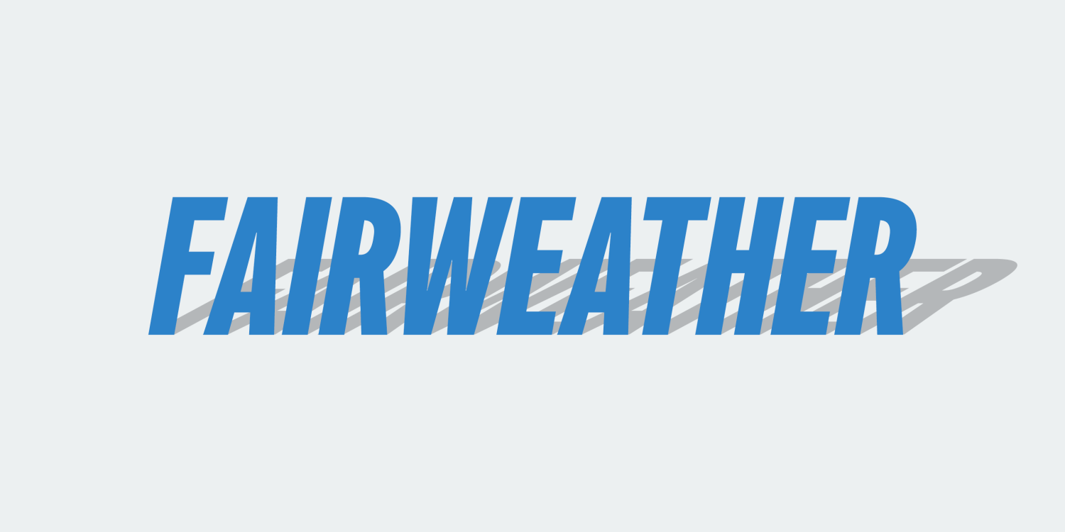 Fairweather Font Poster #1
