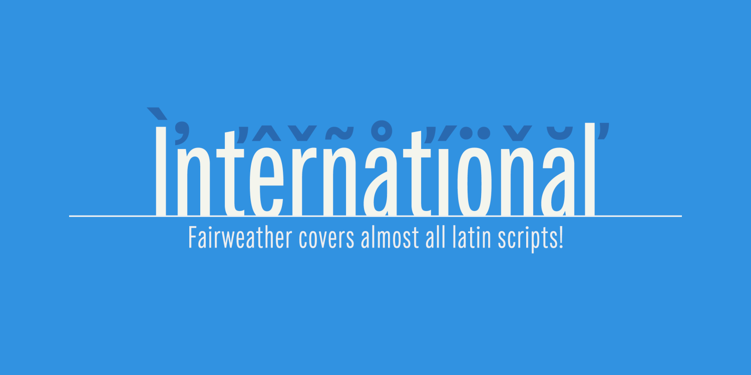 Fairweather Font Poster #1