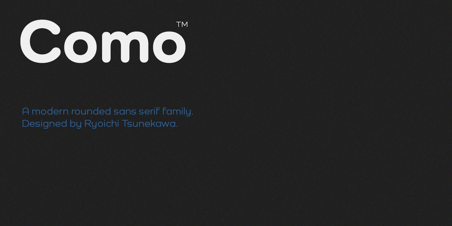 Como Font Poster #1