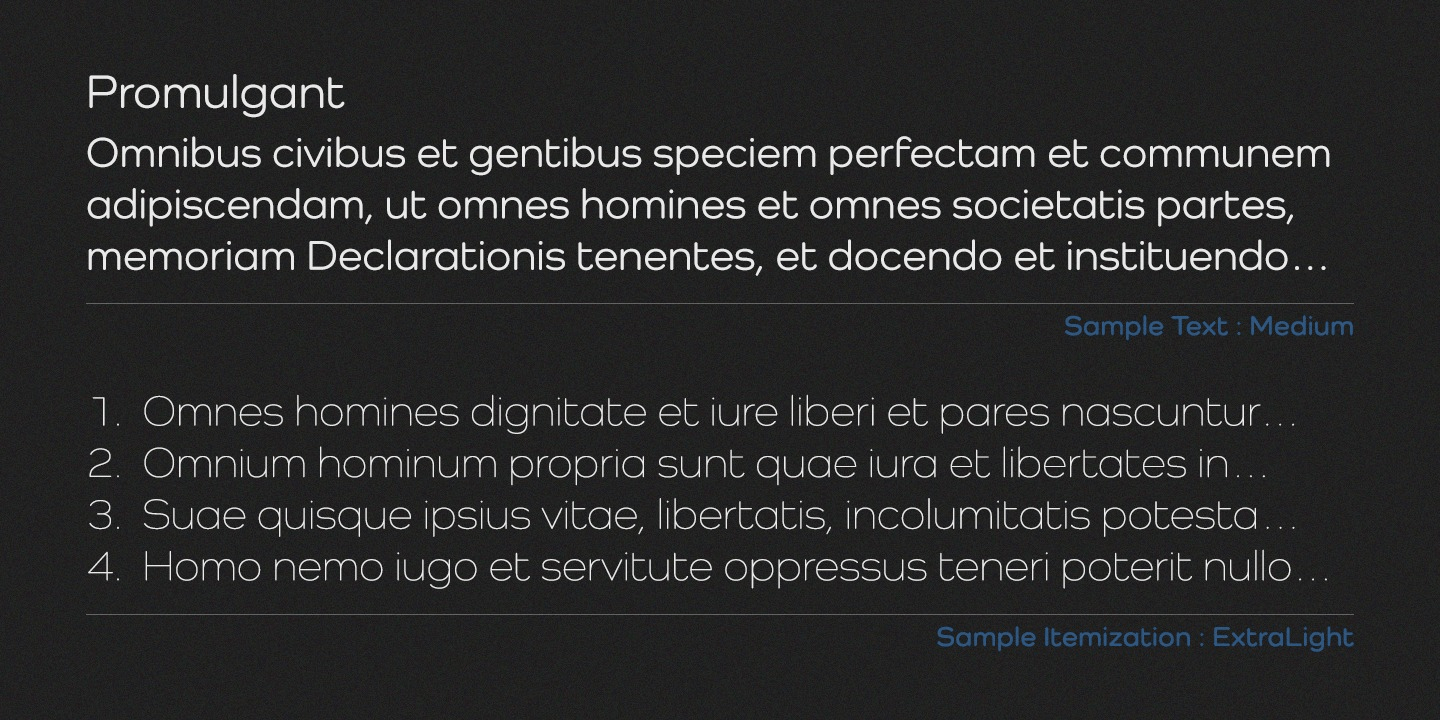 Como Font Poster #1