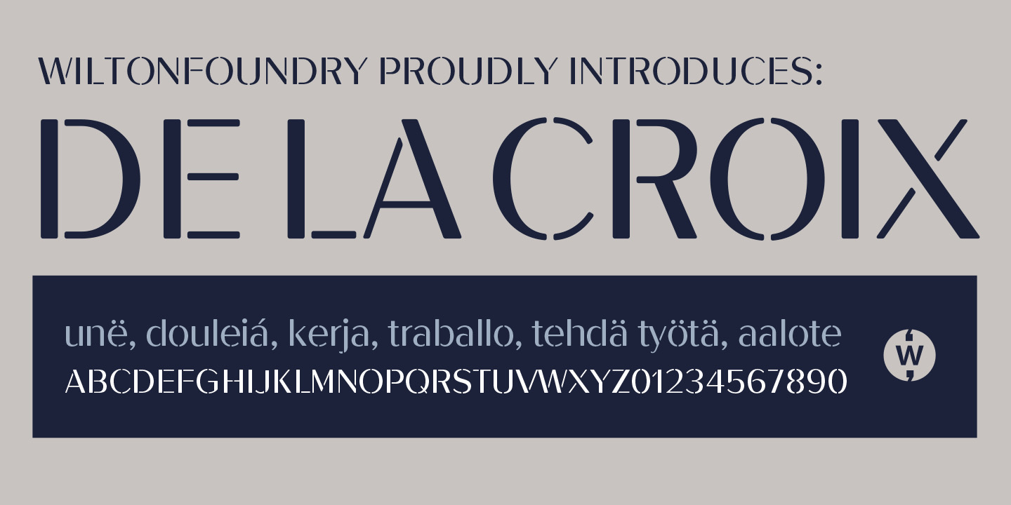 De La Croix Font Poster #1