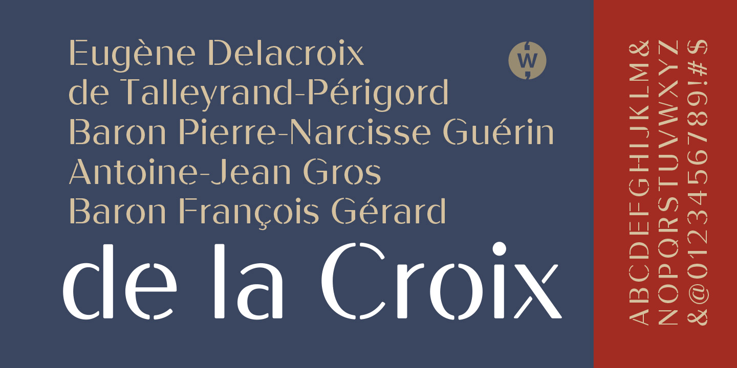 De La Croix Font Poster #1