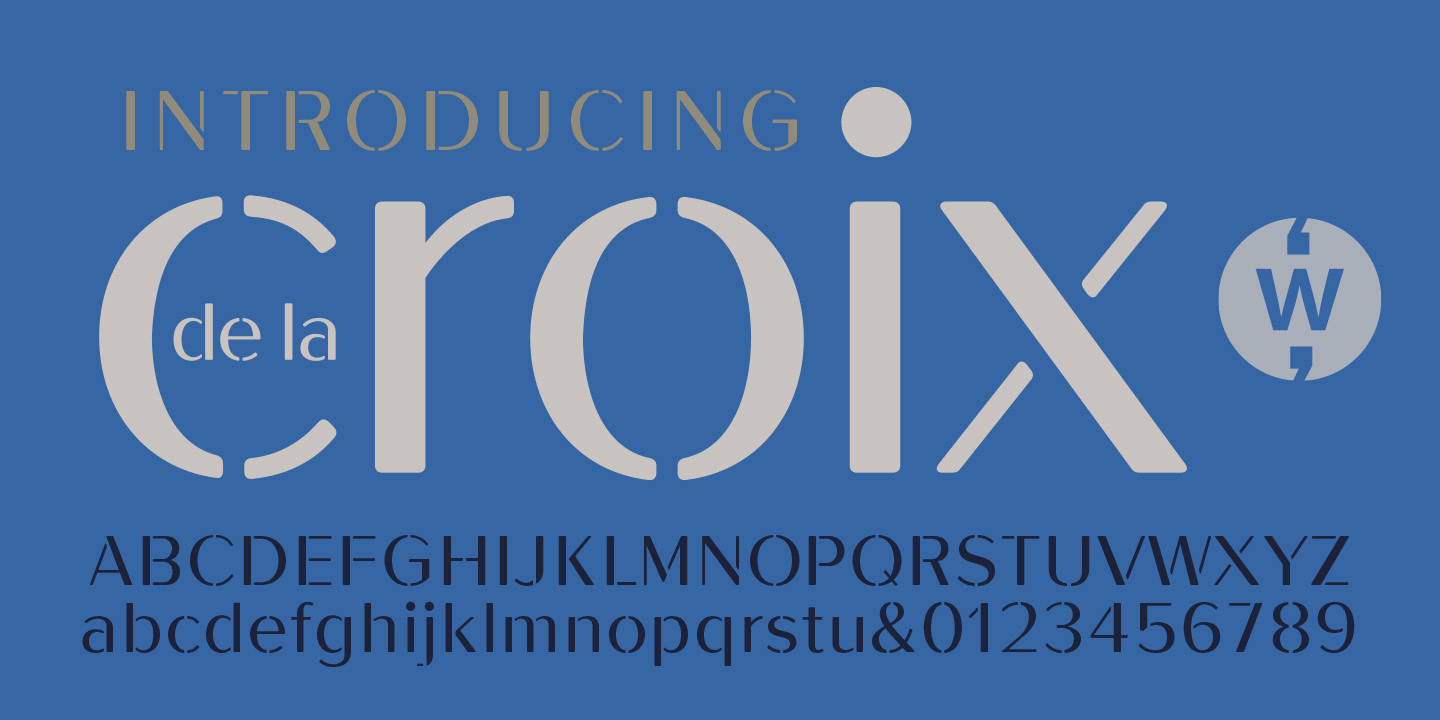 De La Croix Font Poster #1