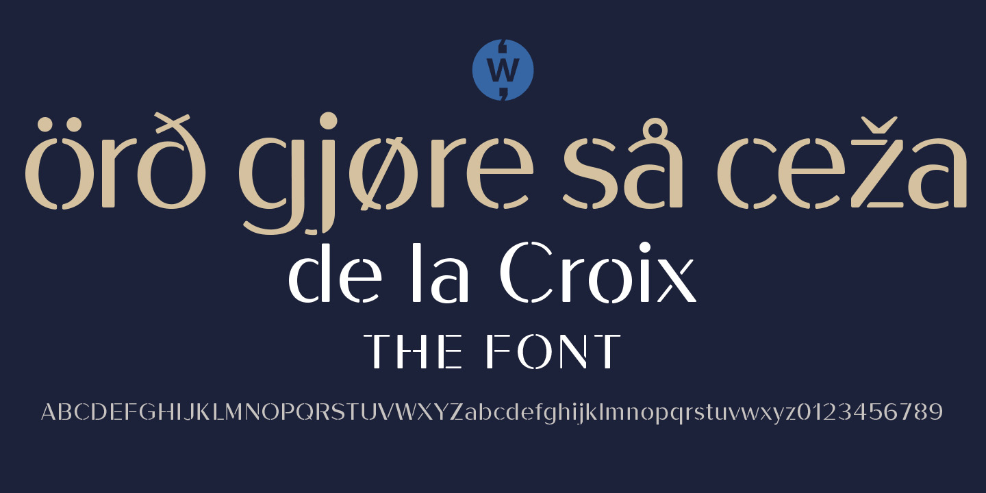 De La Croix Font Poster #1
