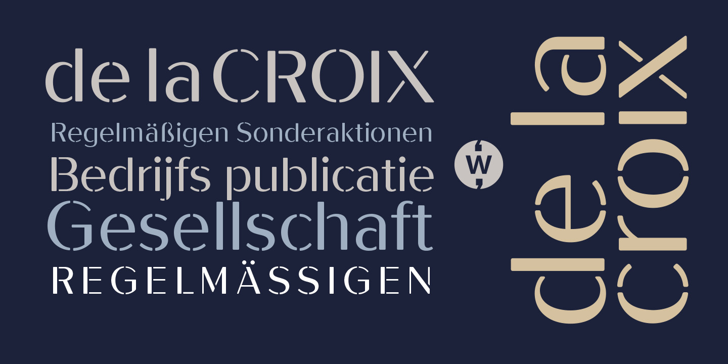 De La Croix Font Poster #1