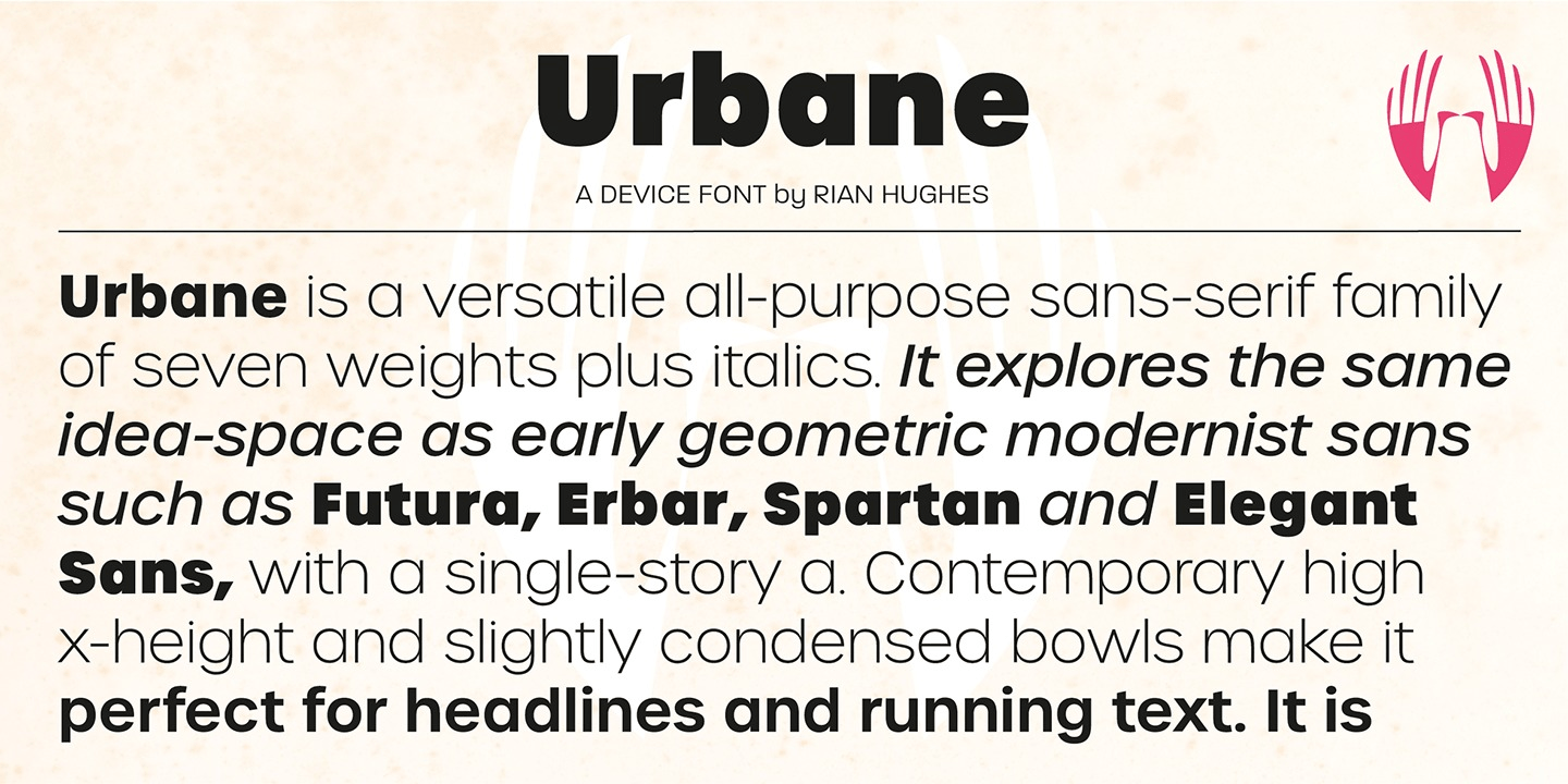 Urbane Font Poster #1