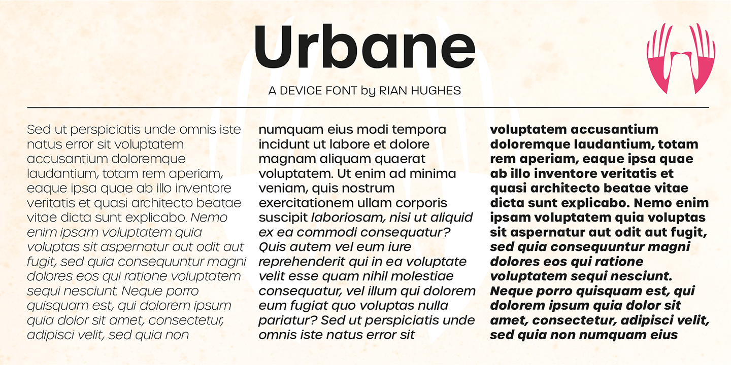 Urbane Font Poster #1