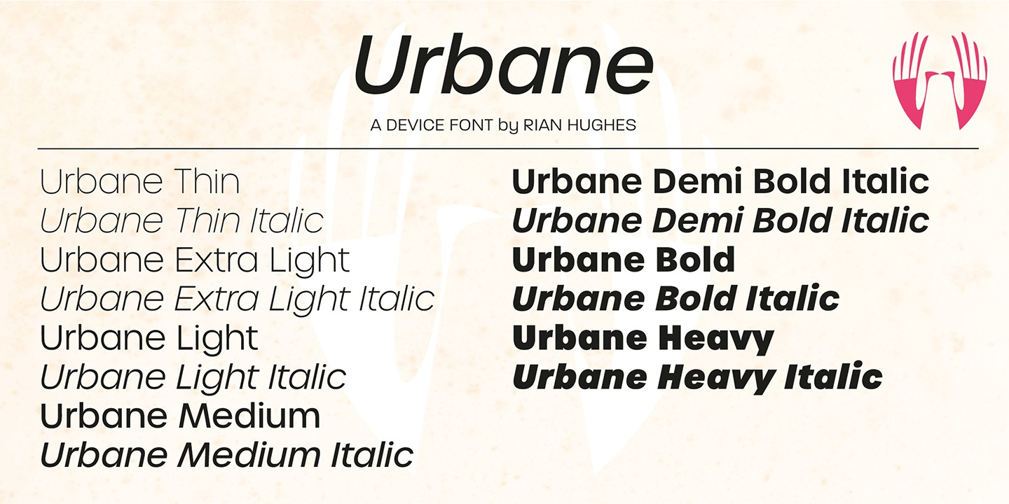 Urbane Font Poster #1