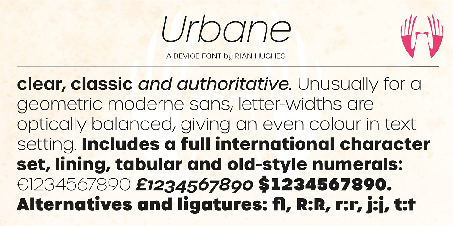 Urbane Font Poster #1