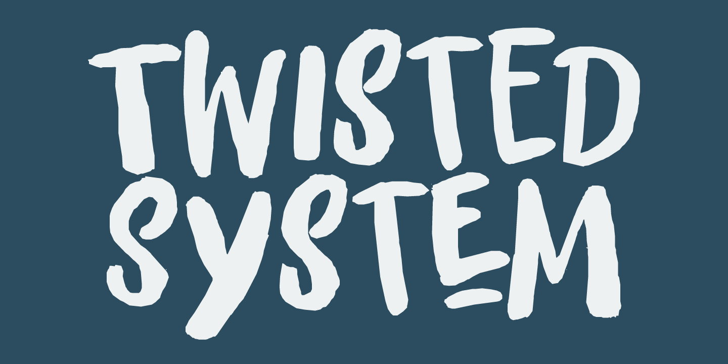 Twisted System Font Poster #1