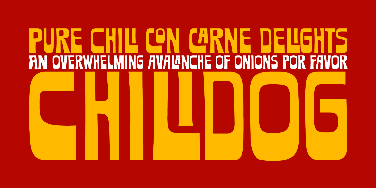 Chilidog PB Font Poster #1