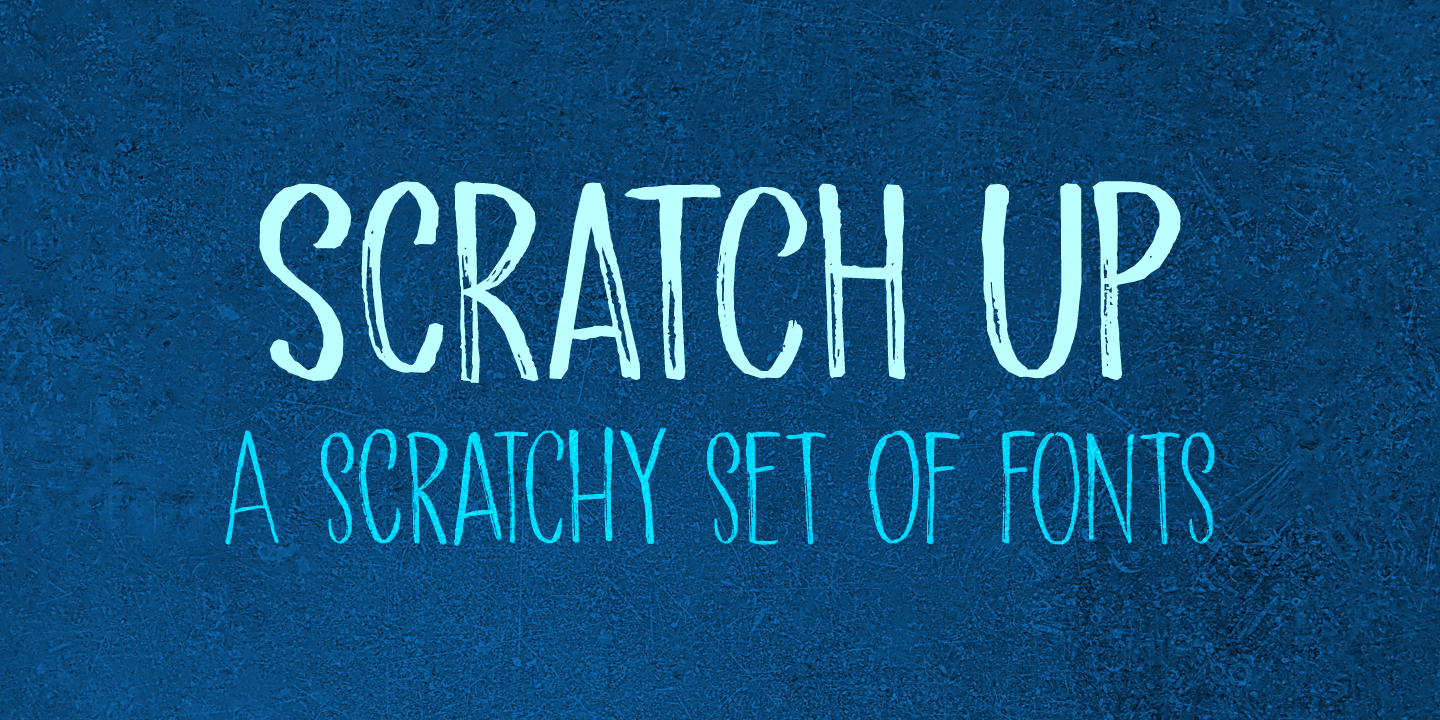 Scratch Up Font Poster #1