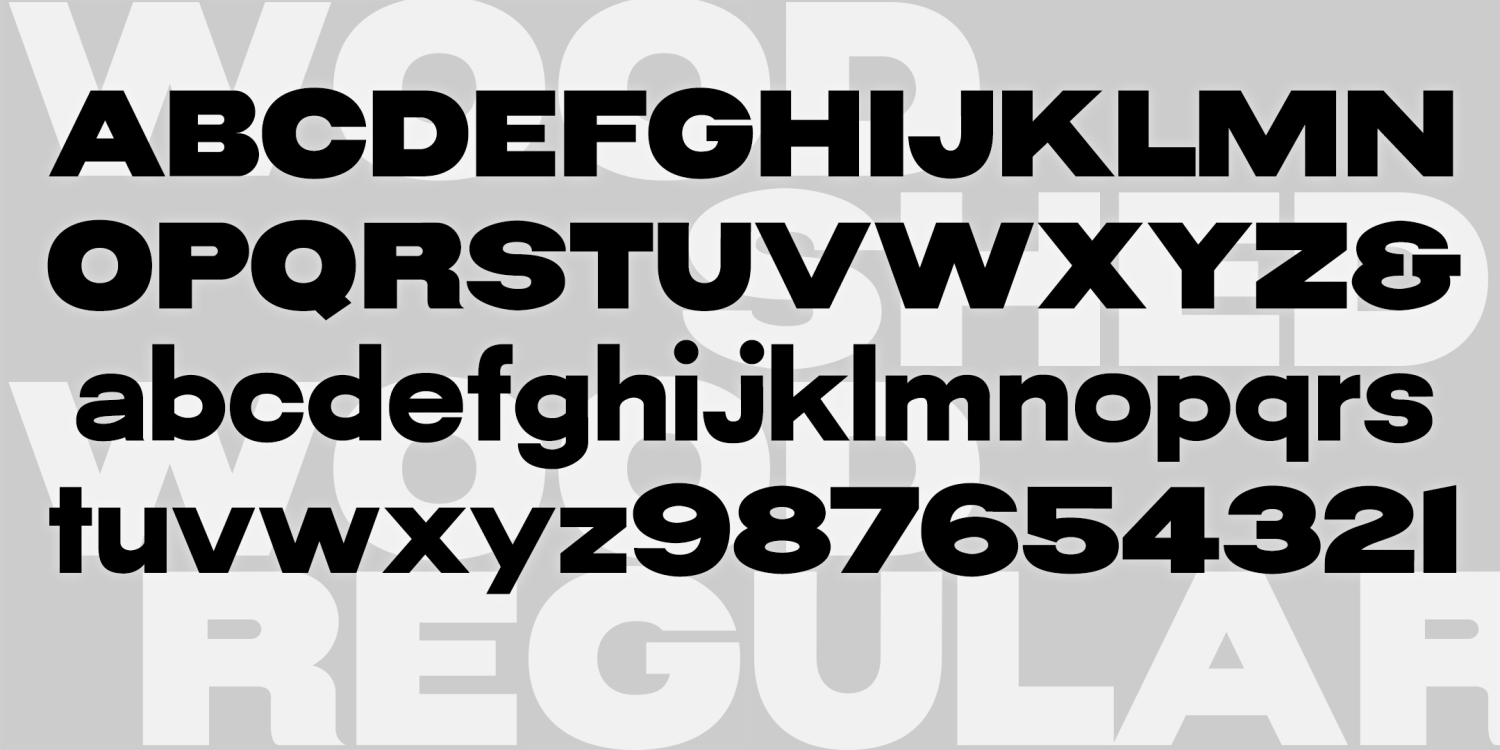 Wood Shed Font Family Poster