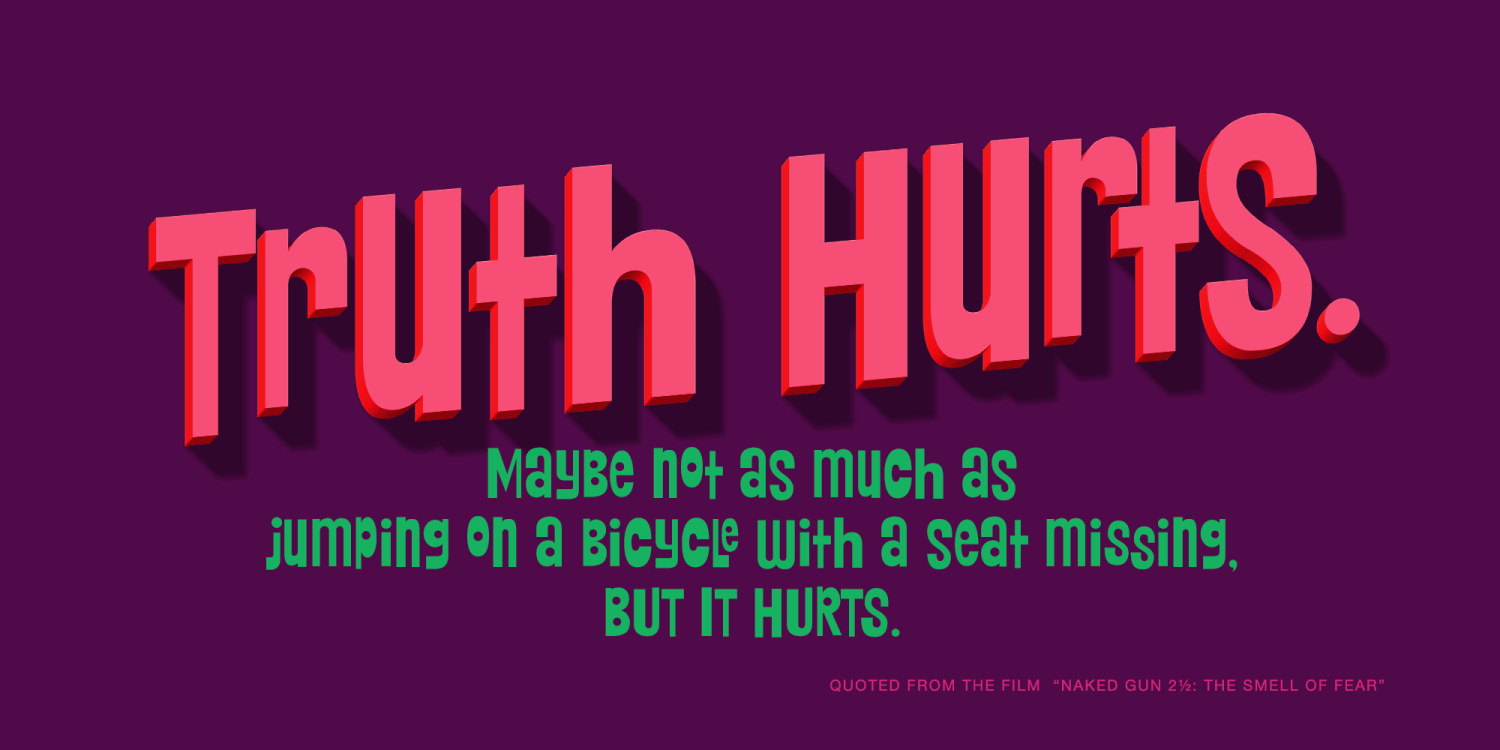 Ridiculous Font Poster #1