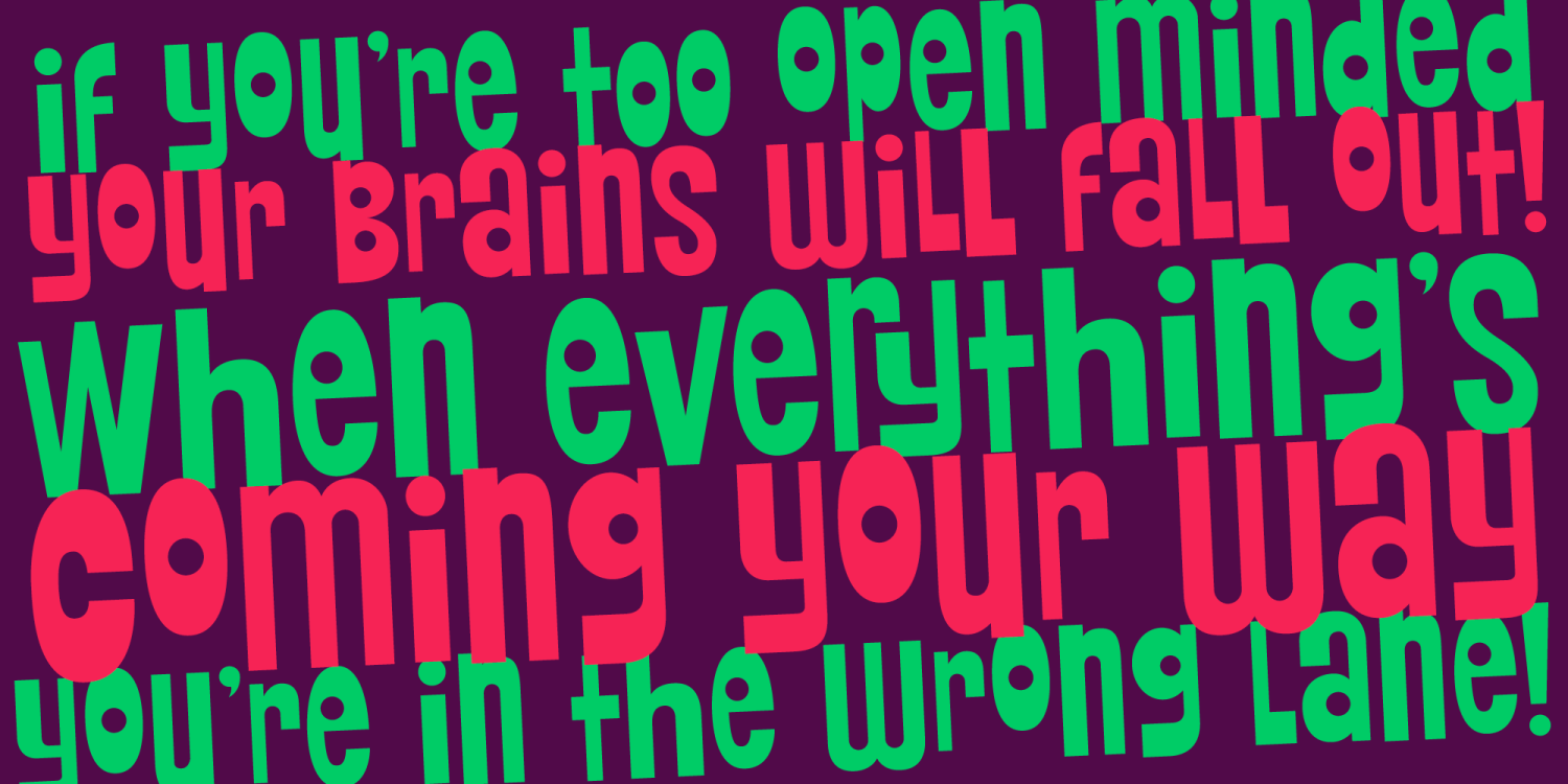 Ridiculous Font Poster #1