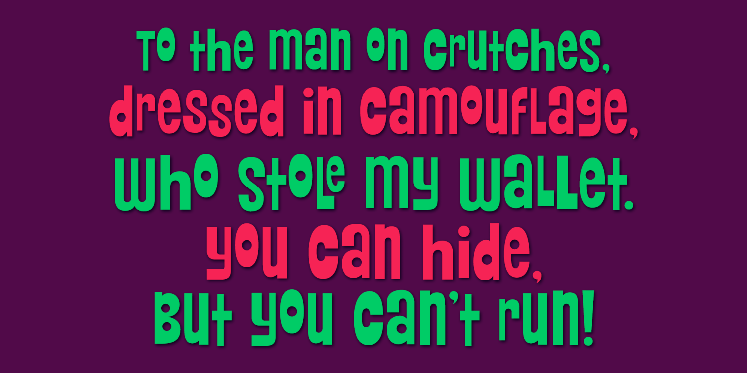 Ridiculous Font Poster #1